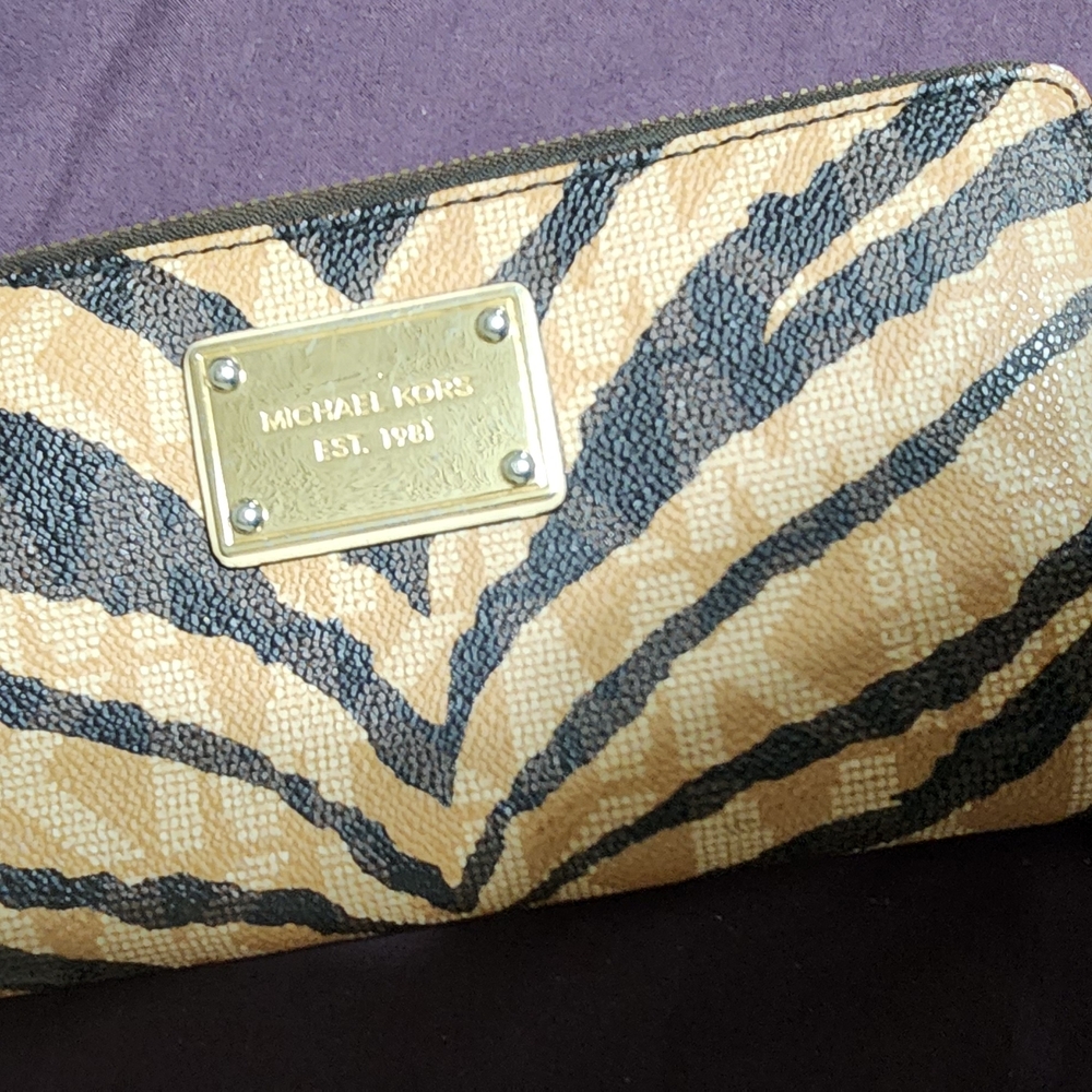 Michael Kors Zebra Print Wallet- Sold